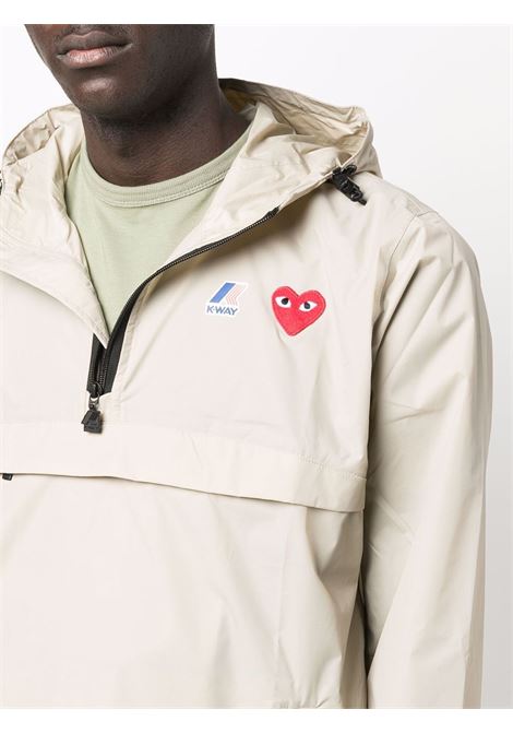 kway paly unisex beige COMME DES GARÇONS PLAY | AZ-J502-0513